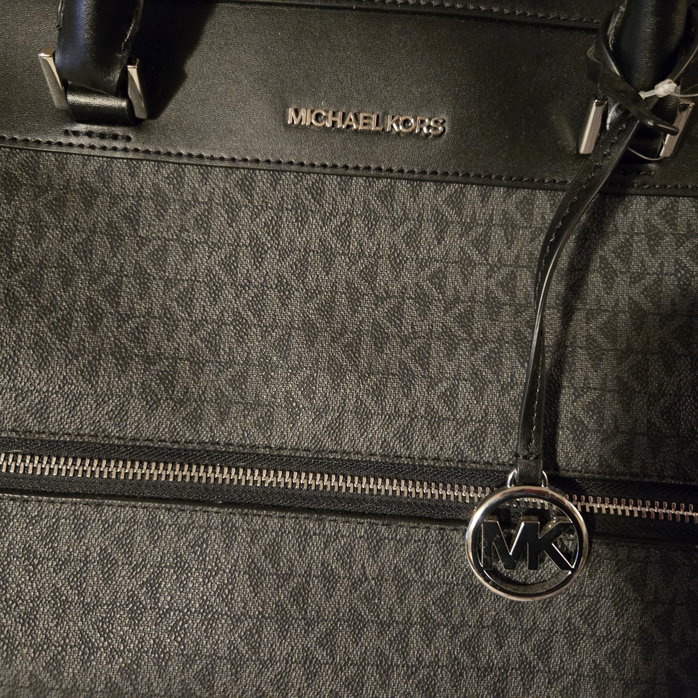 Michael Kors Gray and Black Duffel Bag - Picture 3 of 3